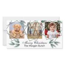 God jul Modern Pineneedle 3 Photo Collage