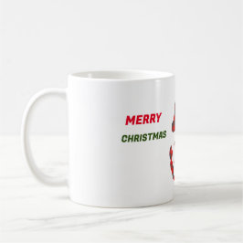 God jul modern plaid mugg