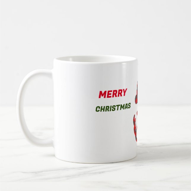 God jul modern plaid mugg (Vänster)