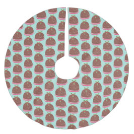 God jul Modern Pudding Illustration Julgransmatta Borstad Polyester