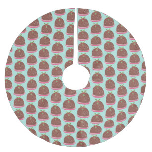 God jul Modern Pudding Illustration Julgransmatta Borstad Polyester