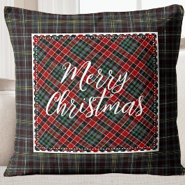 God jul Modern Rustic Farmhouse Kudde