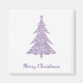 God jul, modern sjökram julgran magnet