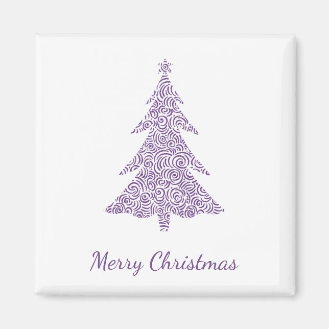 God jul, modern sjökram julgran magnet (Framsidan)