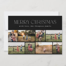 God jul Modern, svart och vitt minimalt