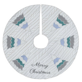 God jul Modern svensk textur Julgransmatta Borstad Polyester