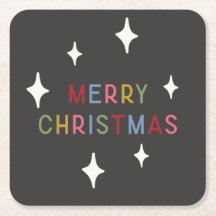 God jul Modern typografi färgstark