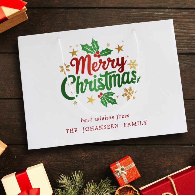 God jul Modern Typografi Festive Family (Skapare uppladdad)