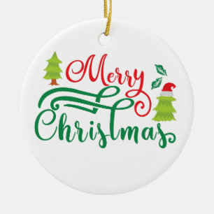 God Jul Modern typografi Ornament