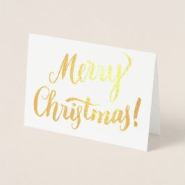 God jul Modern typografi-skript Folierat Kort
