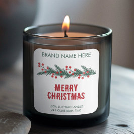 God Jul | Moderna Krans Ljusstakar Etiketter