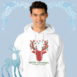 God jul moderna renar med fairy ljus t shirt
