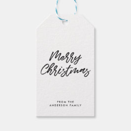 God jul moderna typografi presentetikett