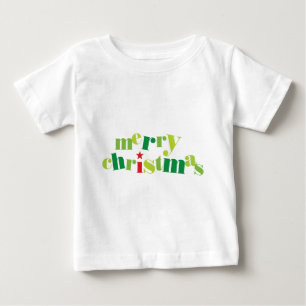 god jul moderna typografi t shirt