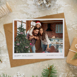 God jul modernt enkelt foto helg vykort