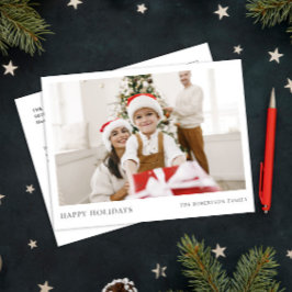 God jul modernt enkelt foto helg vykort