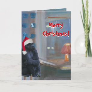 God jul Monkey Helgkort