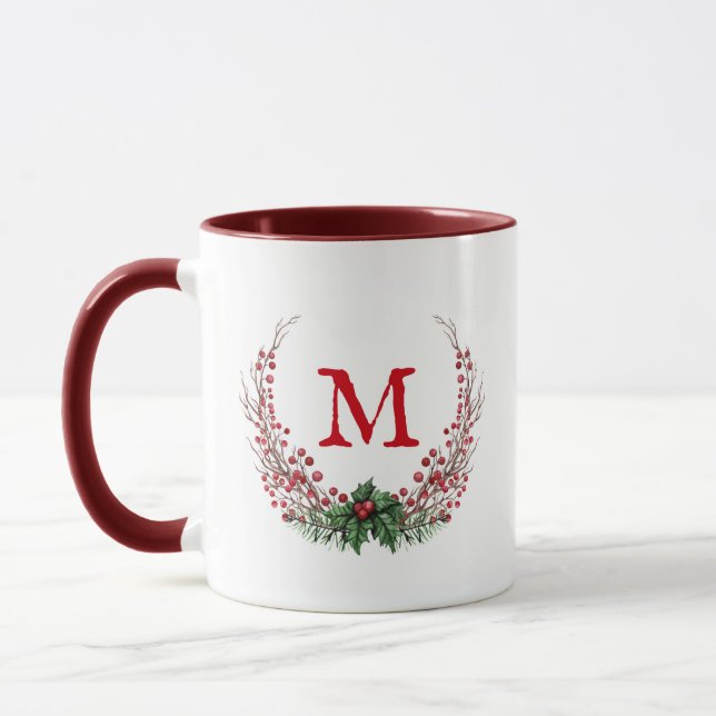 god jul Monogram  Mugg (Vänster)