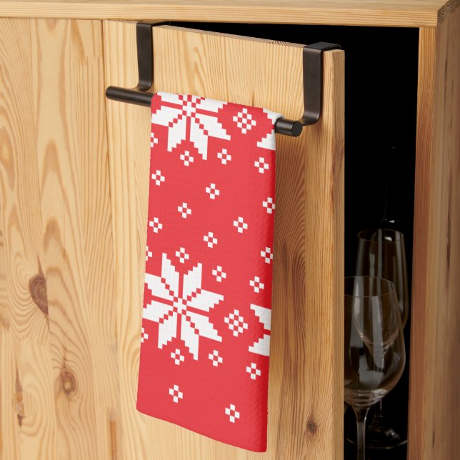 GOD JUL MÖNSTER 5 KÖKSHANDDUK (Thirds Fold)