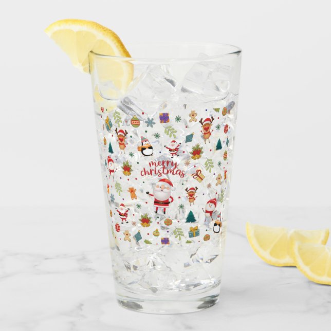 God jul Mönster Glaskopp (Framsida Ice)