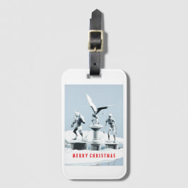 God jul. Monster isskulpturer Bagagebricka