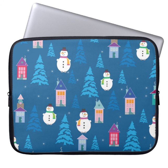 god jul Mönster Laptop Fodral (Framsidan)