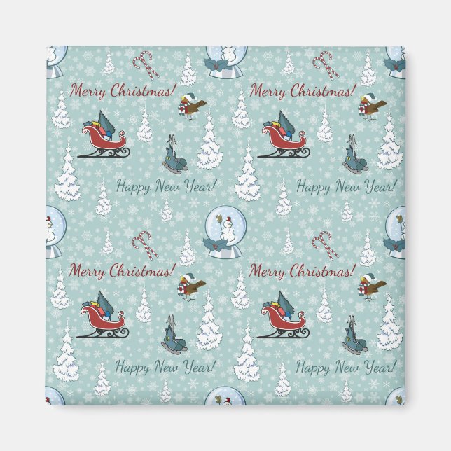 God jul mönster magnet (Framsidan)