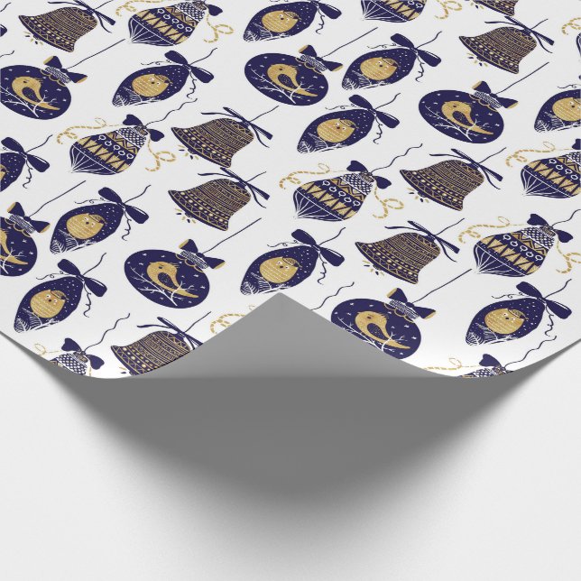 God jul Mönster Presentpapper (Hörn)