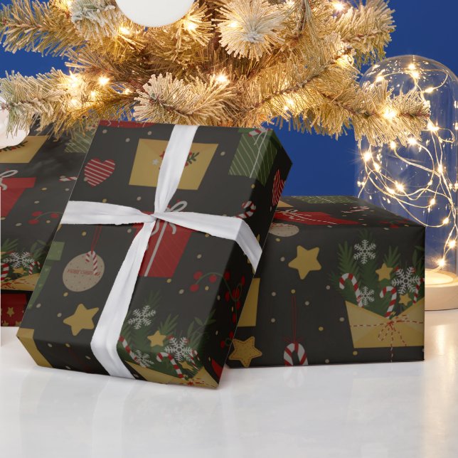 God jul Mönster Presentpapper (Helgdagar)