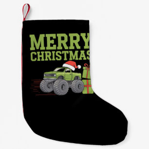 God Jul Monster Truck Småpojkar Xmas Liten Julstrumpa