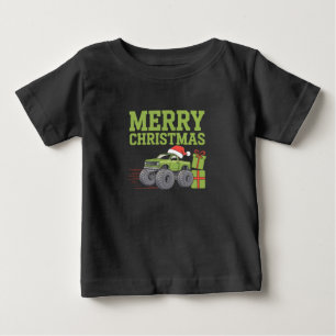 God Jul Monster Truck Småpojkar Xmas  T Shirt