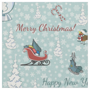 God jul mönster tyg
