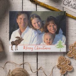 God jul Moose Helgkort