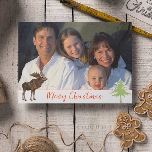 God jul Moose Helgkort (Skapare uppladdad)