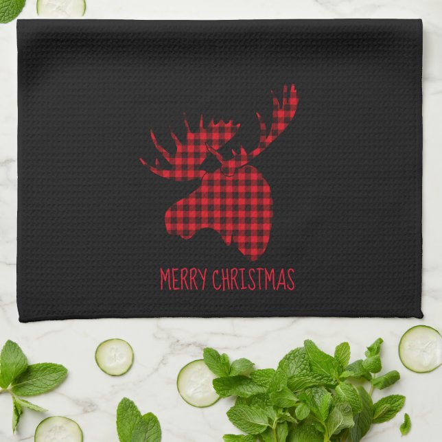 God jul Moose Kitchen Towel Kökshandduk (Vikta)