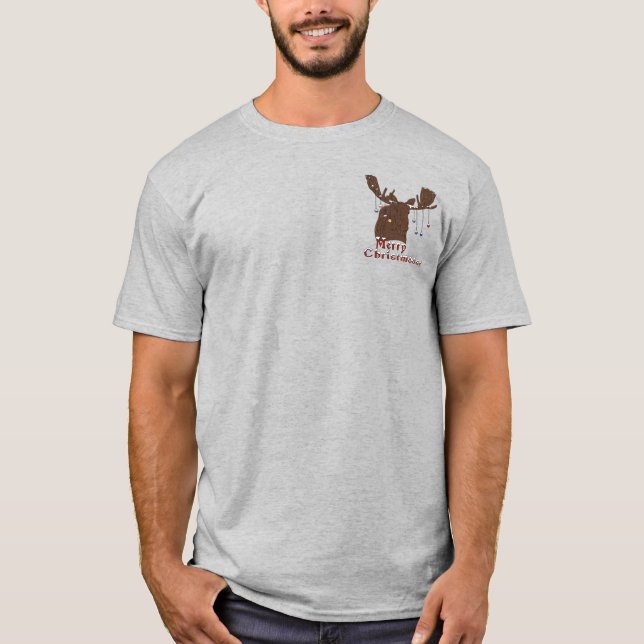 God jul Moose T Shirt (Framsida)