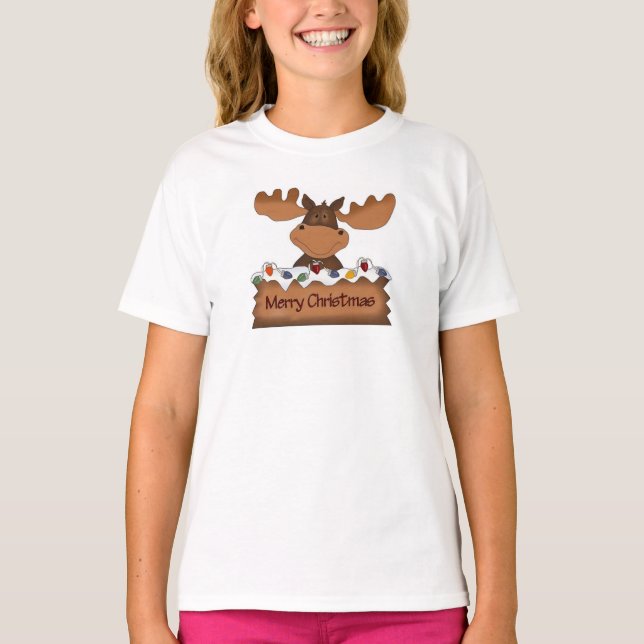 God jul Moose T Shirt (Framsida)