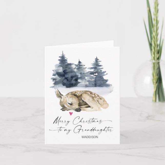 God jul Mordotter från morföräldrar Kort (Framsida)