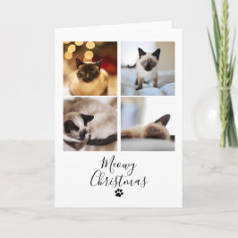 God jul mörk katt julkort helgkort