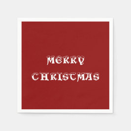 God jul Mörk Red Pappersservett