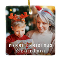 God Jul Mormor Anpassad Foto Högtid