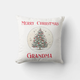 God jul mormor, Granny Dikt, Vintage Kudde