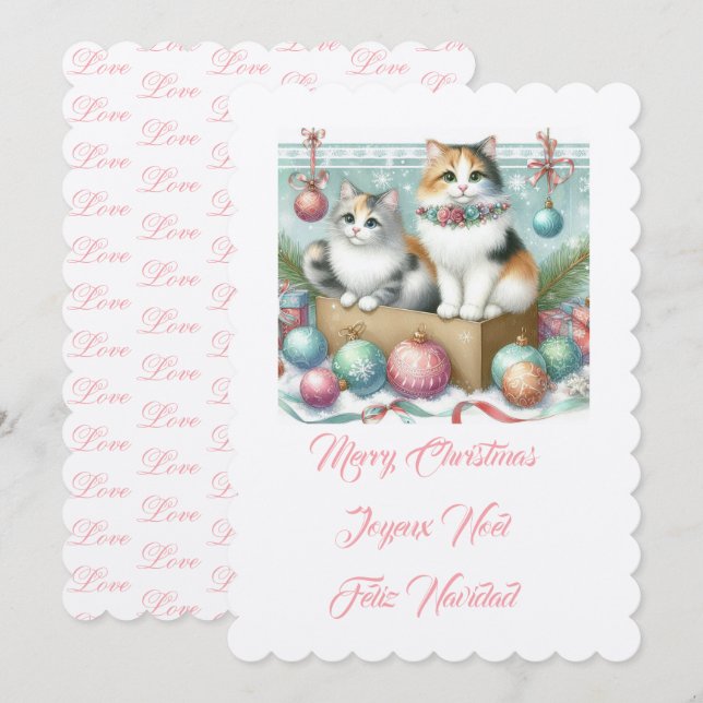 God Jul Mormor Inbjudningar (Fram/baksida)