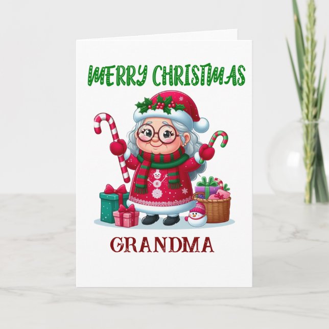 God jul Mormor Kort (Framsida)