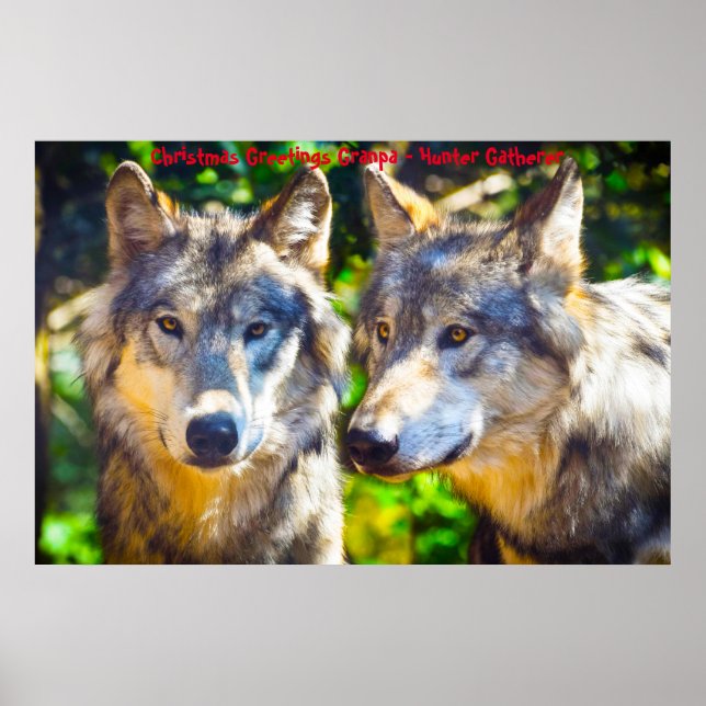 God jul Morpa Hunter Gatherer Poster (Framsidan)