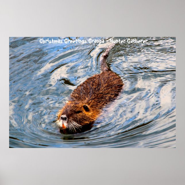 God jul Morpa Hunter Gatherer Poster (Framsidan)