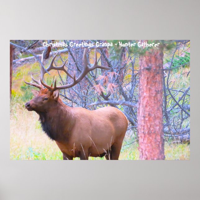 God jul Morpa Hunter Gatherer Poster (Framsidan)