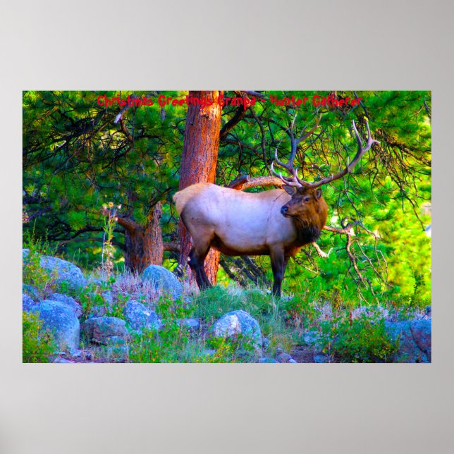 God jul Morpa Hunter Gatherer Poster (Framsidan)