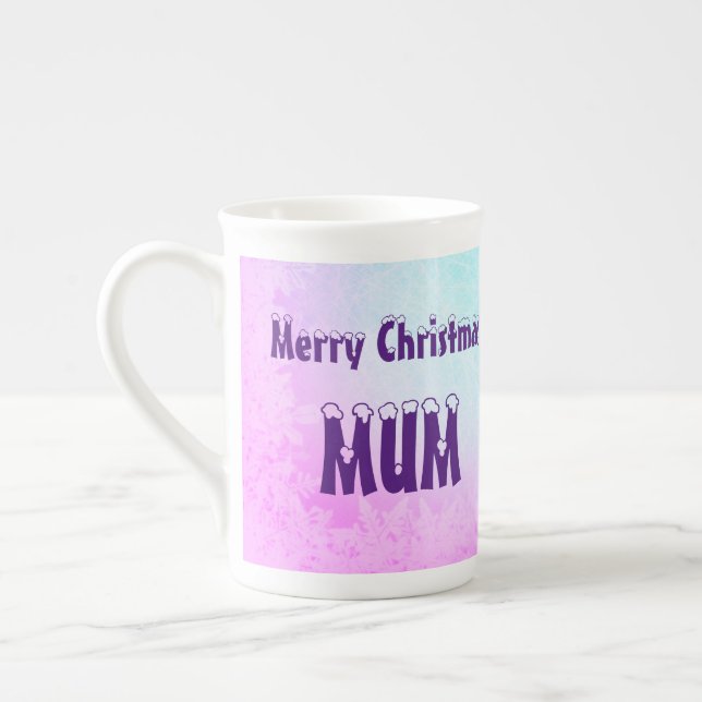 God jul Morsa Gift Benporslin Mugg (Vänster)