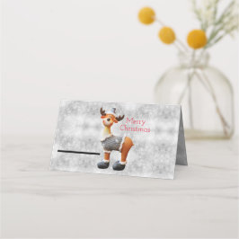 God jul mosa med hatt placeringskort